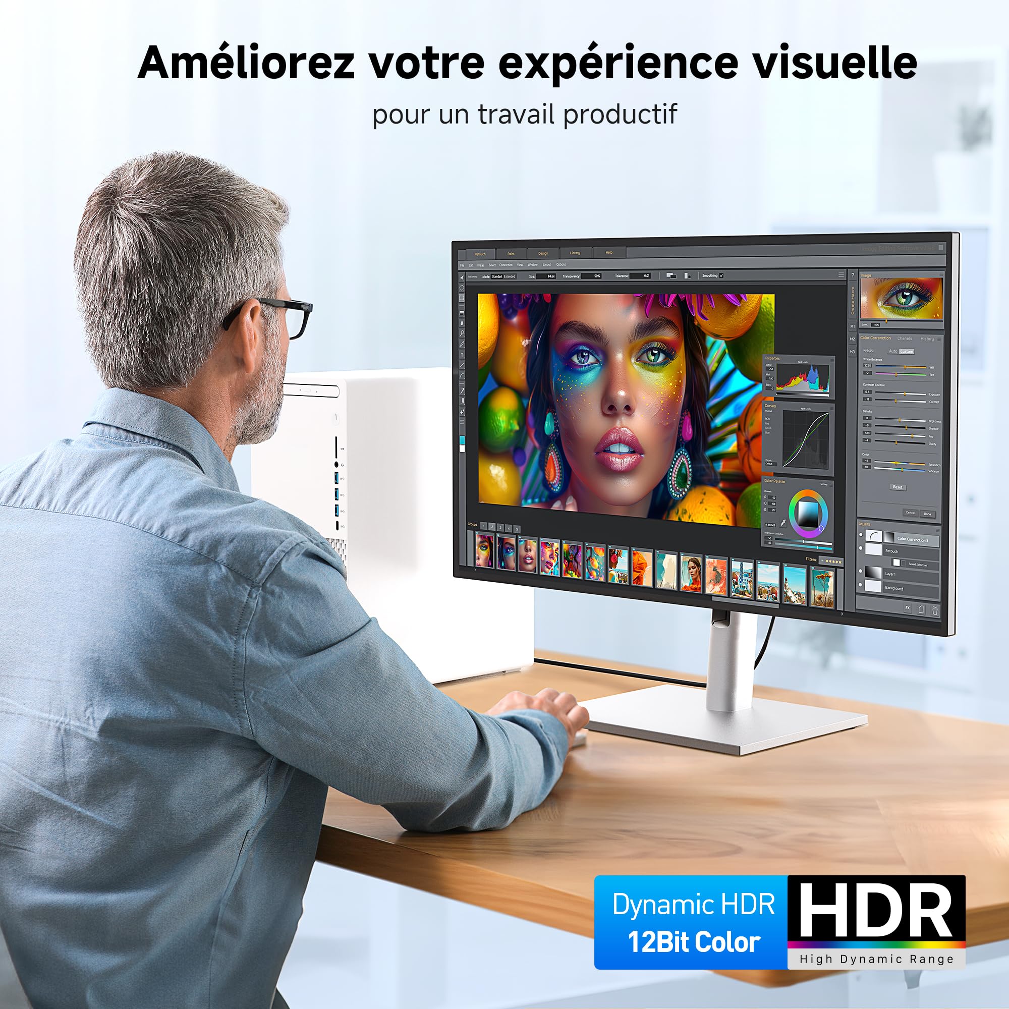 Cable Matters [Certifié VESA] 3m Cable Displayport 1.4 Câble Displayport 8K Câble Display Port 1.4 avec résolution vidéo 8K 60Hz / 4K 240Hz et Prise en Charge HDR