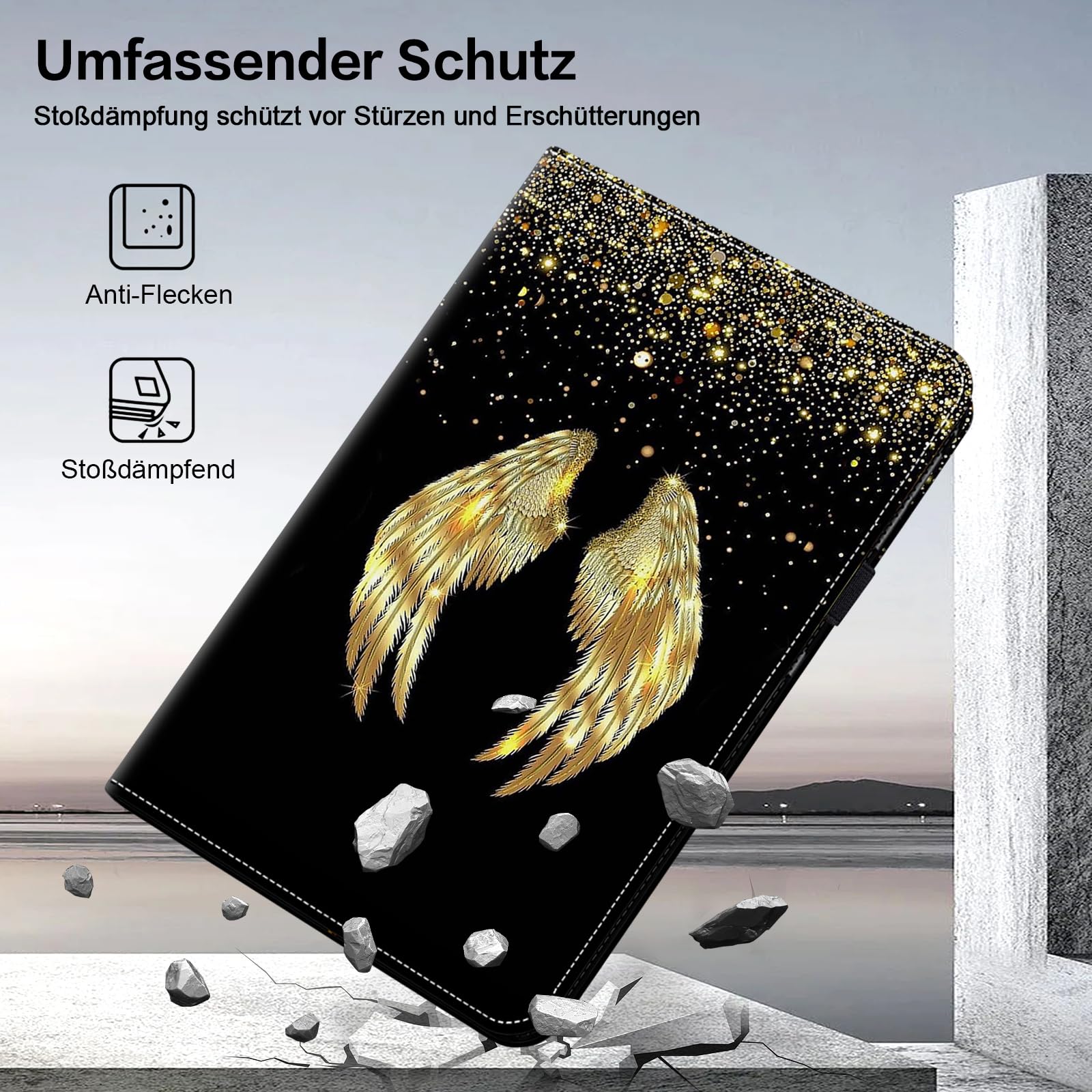 BOLELAW Hülle Für Lenovo Tab M11 (2024) – Mit Stifthalter, Kartenfächern & Standfuß, Lila PU-Leder