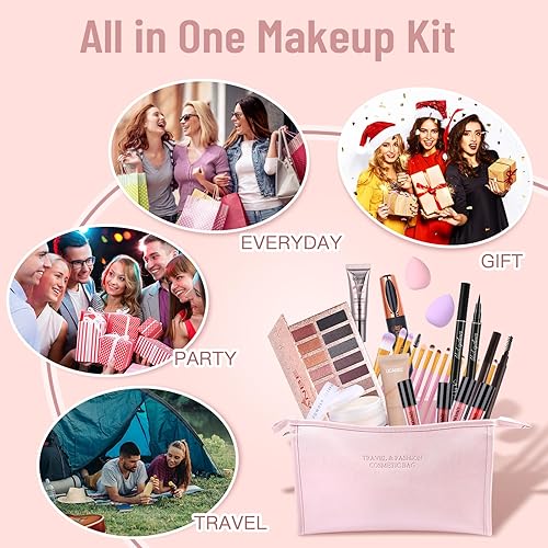 Miniatura 7 de UCANBE - Kit de maquillaje todo en uno para mujer, kit completo, juego de regalo para el día de San Valentín, paleta de sombras de ojos, base