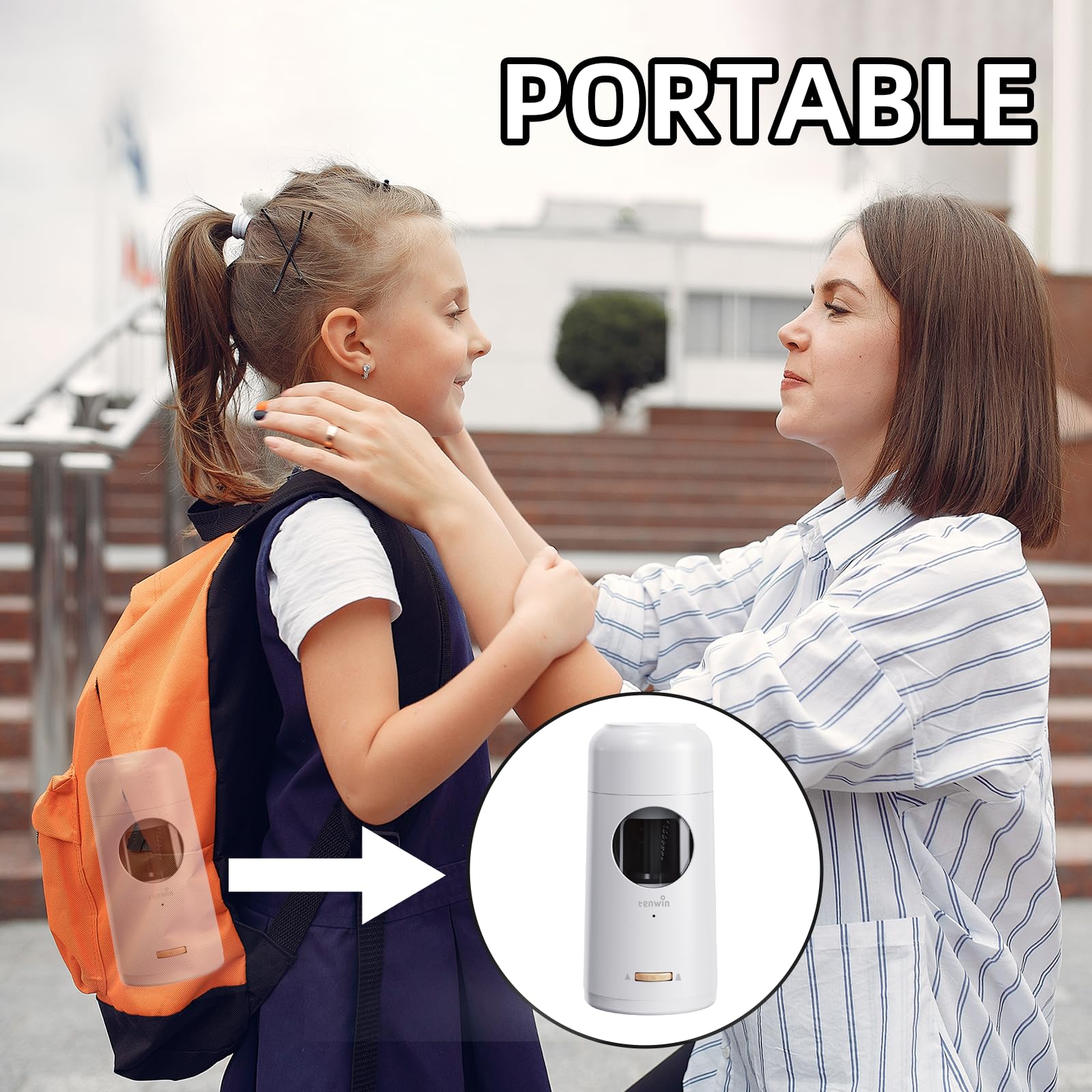 Tenwin Taille-crayon électrique rechargeable, entièrement automatique pour crayons jumbo de 7 à 11,5 mm, taille-crayon mains libres pour crayons de couleur, entrée et sortie automatique, pointes de