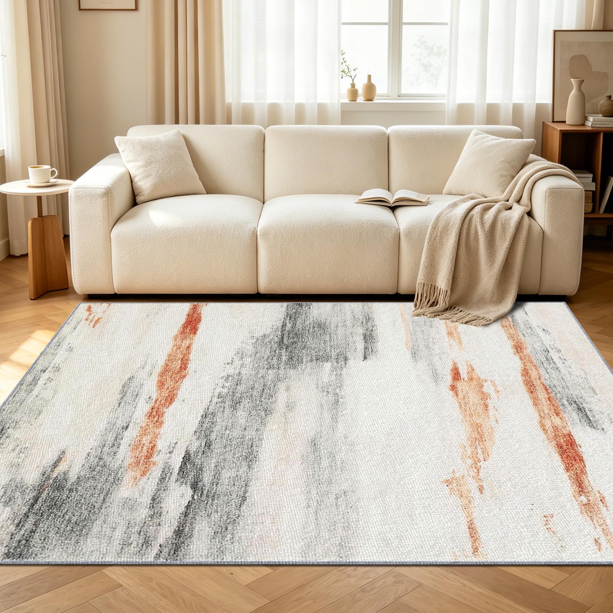 Tapis de chambre moderne doux 200x260 l'élégance textile haut de gamme