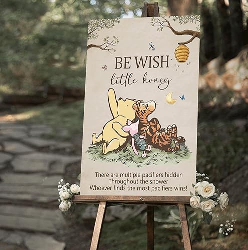 Miniatura 5 de Winnie Baby Shower Games the Pooh Snow Parade Juego de caza Chupete Juegos de Baby Shower Juegos Clásicos Winnie Decoración Juegos de Cumpleaños (Be