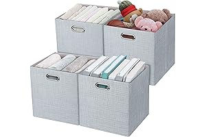 Posprica 3X Thicker Fabric Storage Cubes 13 inch Collapsible Storage Bin