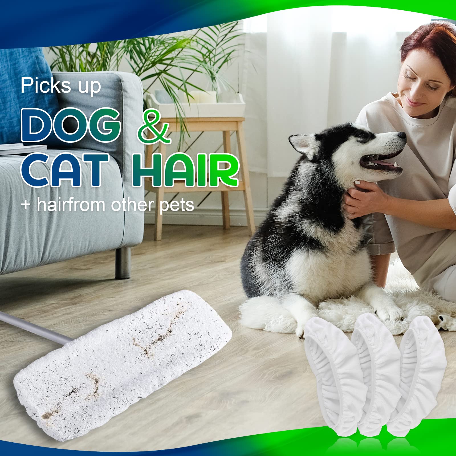 Yicotira Mikrofaser-Wischpads Für Swiffer XL Mop – 2er Set, Trocken & Nass, Waschbar, Bis 100+ Wäschen