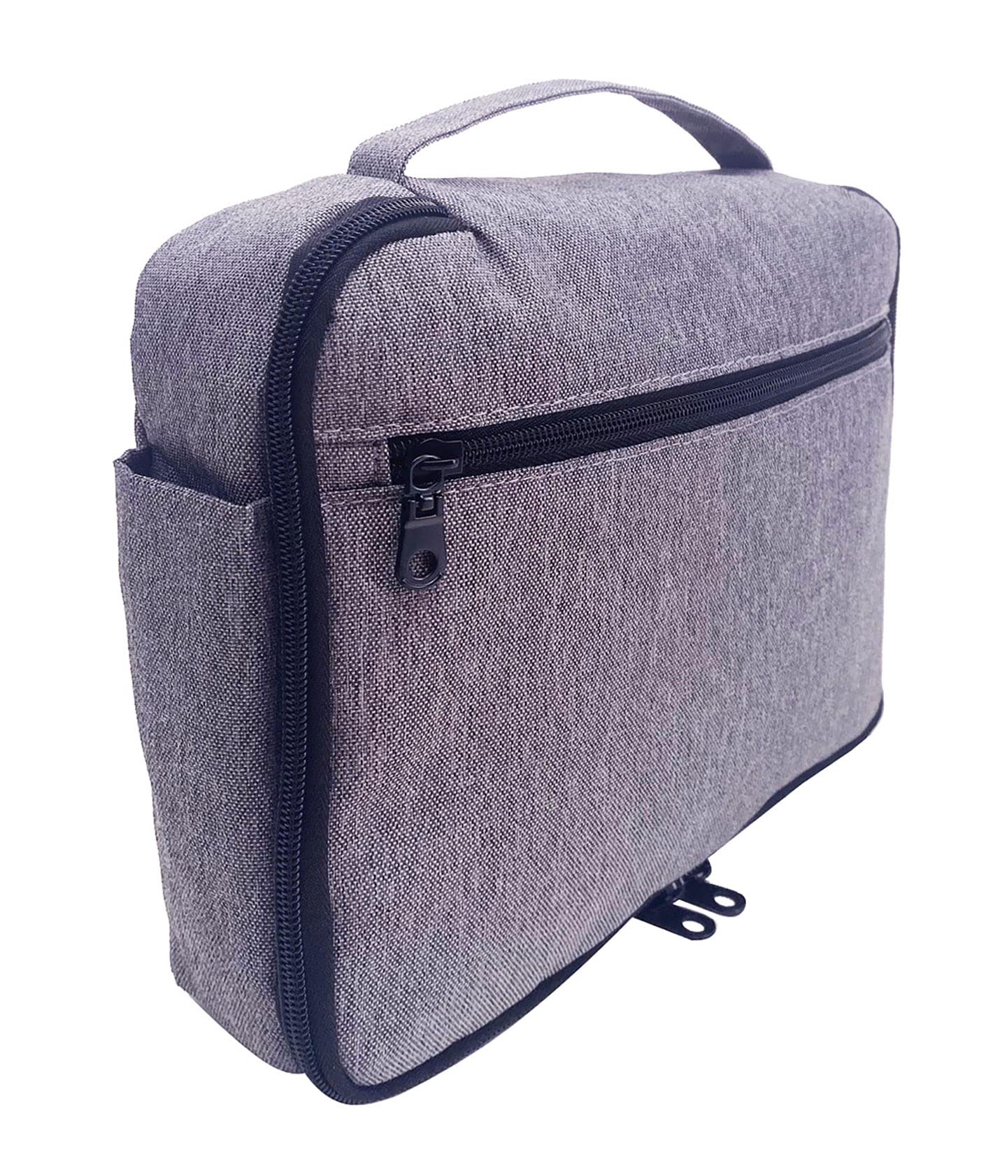Neceser colgante de viaje para hombres y mujeres, estuche de maquillaje multifuncional para accesorios de tocador, gris, organizador colgante de viaje