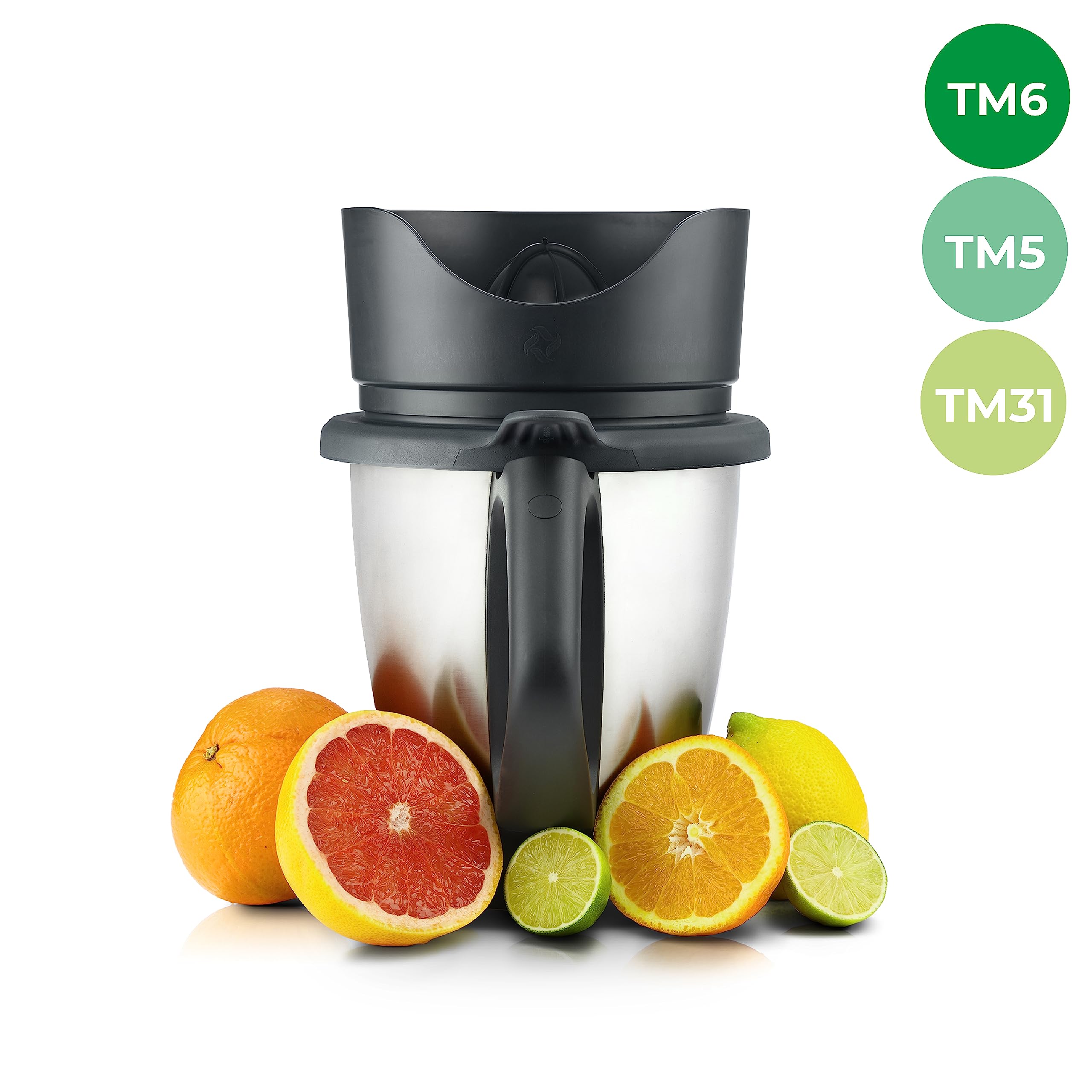 Wundermix Wyciskarka soków WunderJuicer Thermomix TM6, TM5 | Kompatybilny TM31, wyciskarka do cytrusów i sokowirówka, wyprodukowana w Niemczech