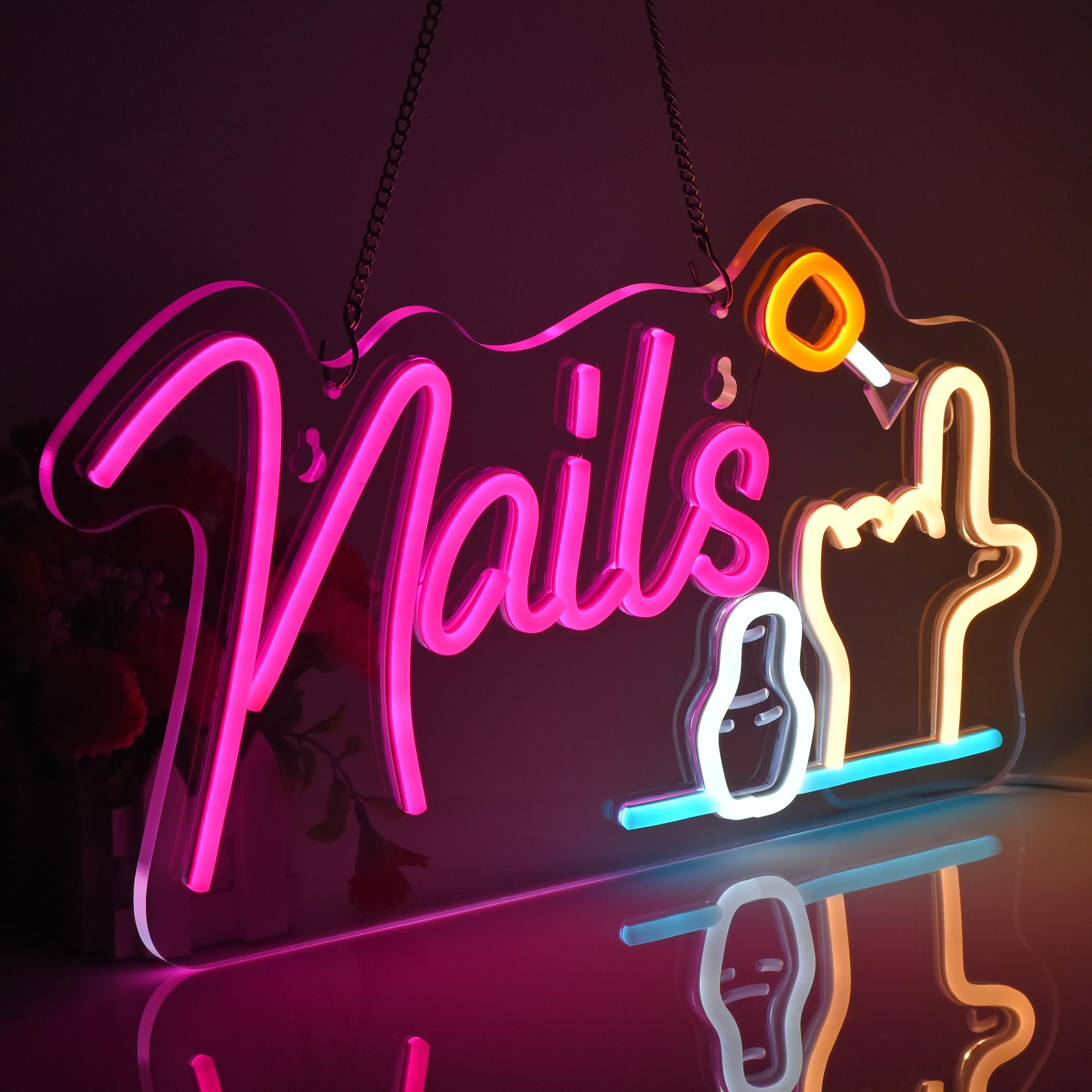 Amazon.co.jp: JOMOBUTY ネイル ネオンサイン 多階段調光可 LED