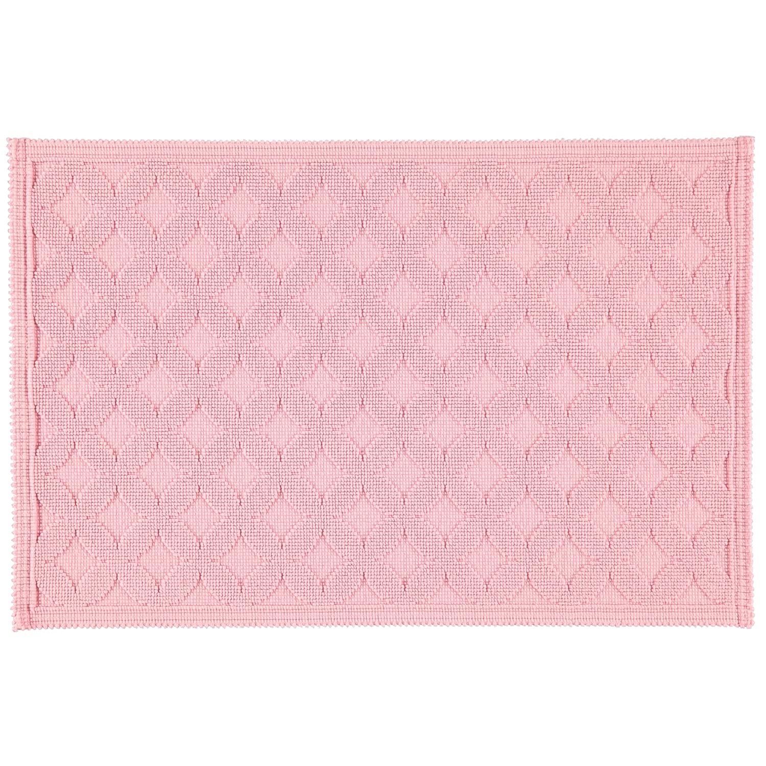 Rhomtuft Badteppich Seaside eckig 70 x 120 cm Farbe rosenquarz