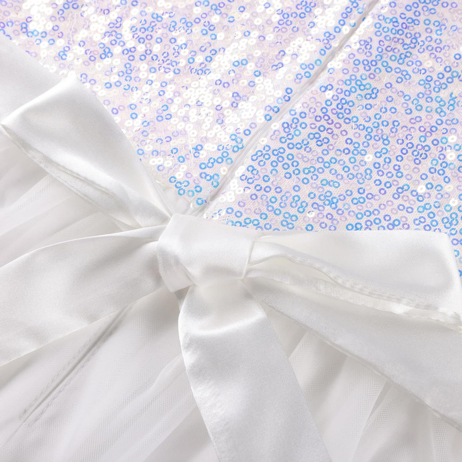 GRACE KARIN Girls Sequin Party Formal Dress Wedding Guest Sparkle Fancy Birthday Tulle High Low Prom Dresses 6-14 Years - Image 6