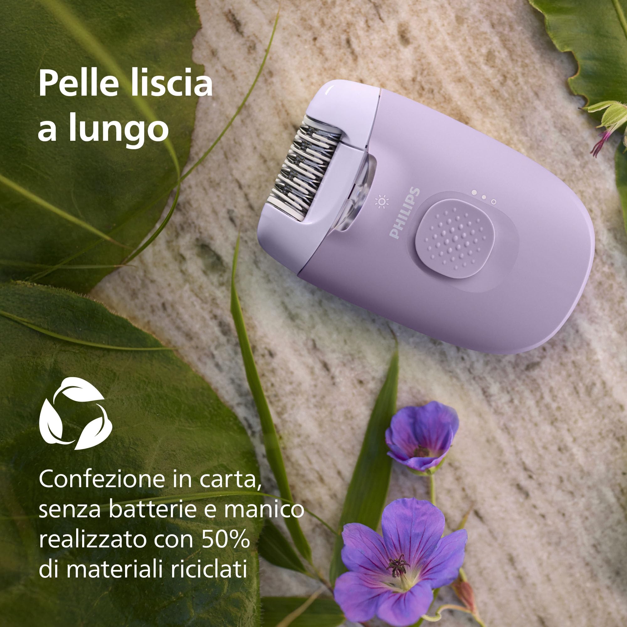 Epilatore Philips Serie 4000, epilatore da donna con filo per corpo e zona bikini, epilazione, rasatura e rifinitura, modello BRE257/00