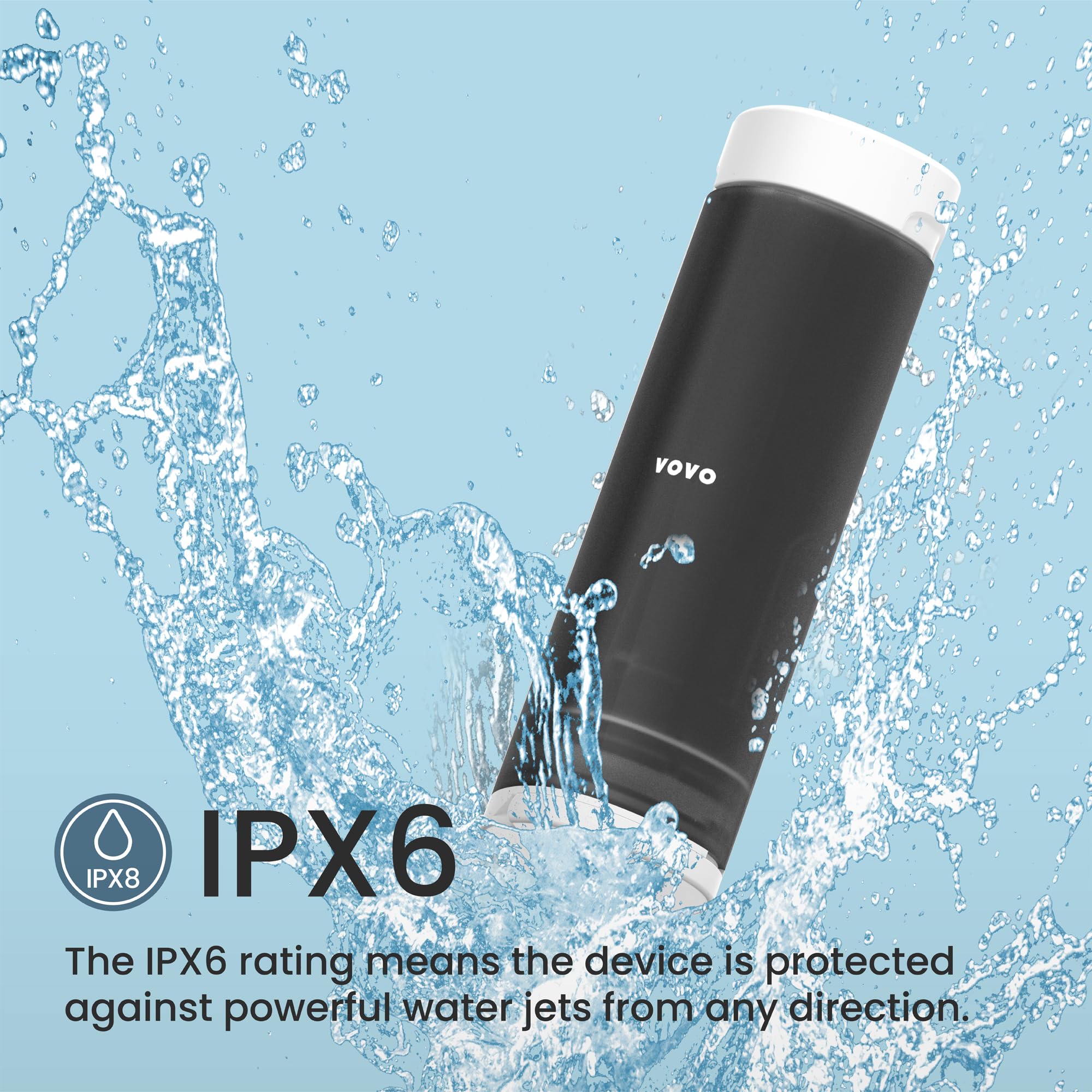 VOVO Go Portable Electric Bidet for Travel - 2 Adjustable Pressure Settings Compact Handheld Bidet Ideal for Personal — view 7