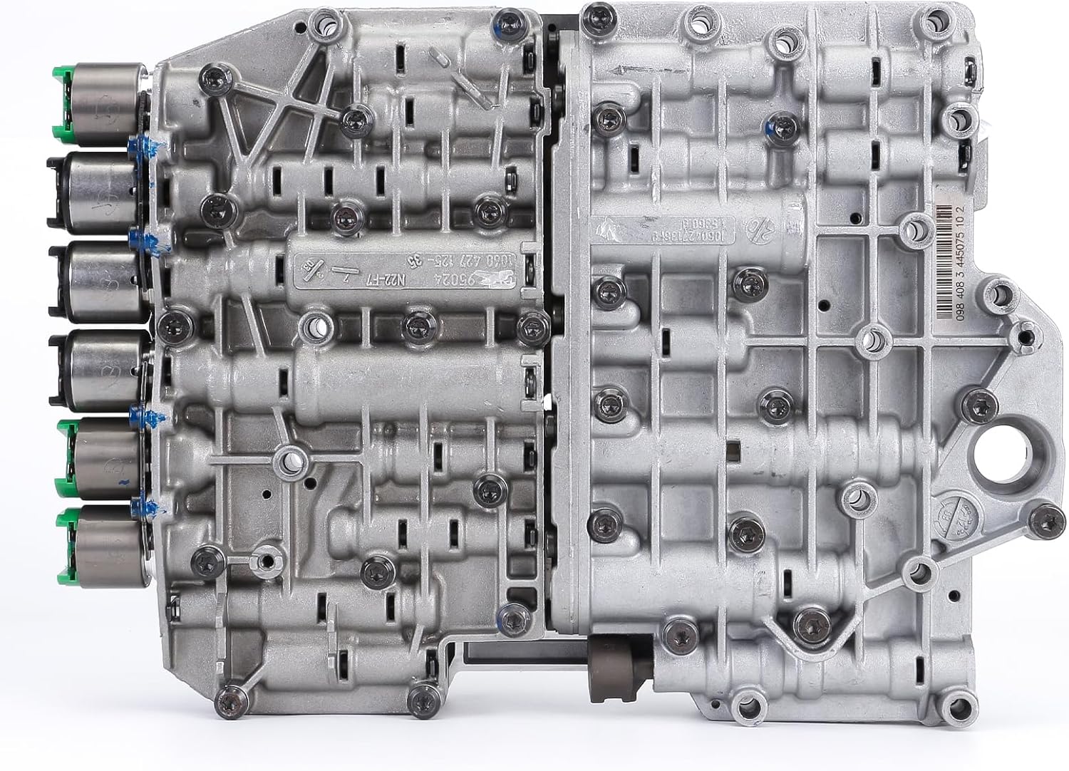 5hp19 valve body 175740A - ZF5HP19 Transmission Valve Body with Solenoids 7 SOLENOIDS [1 YELLOW, 3 GREEN, 3 BLACK], 97-UP