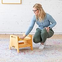 Vista 8 de ECR4Kids Taburete para sentarse o escalonar, muebles para niños, miel