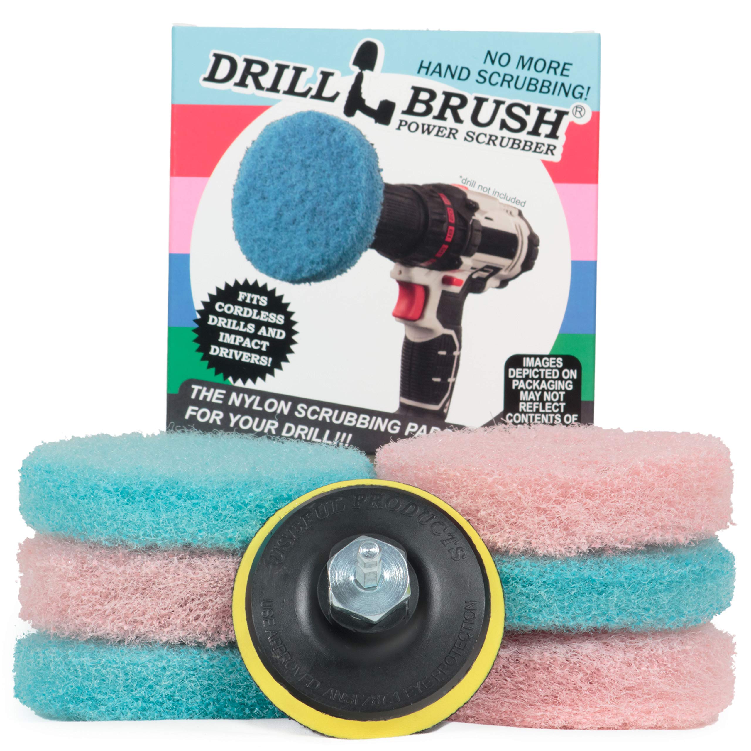 Scrub Pads for Drill - Drill Cleaning Pads - Pads for Removing Soap Scum