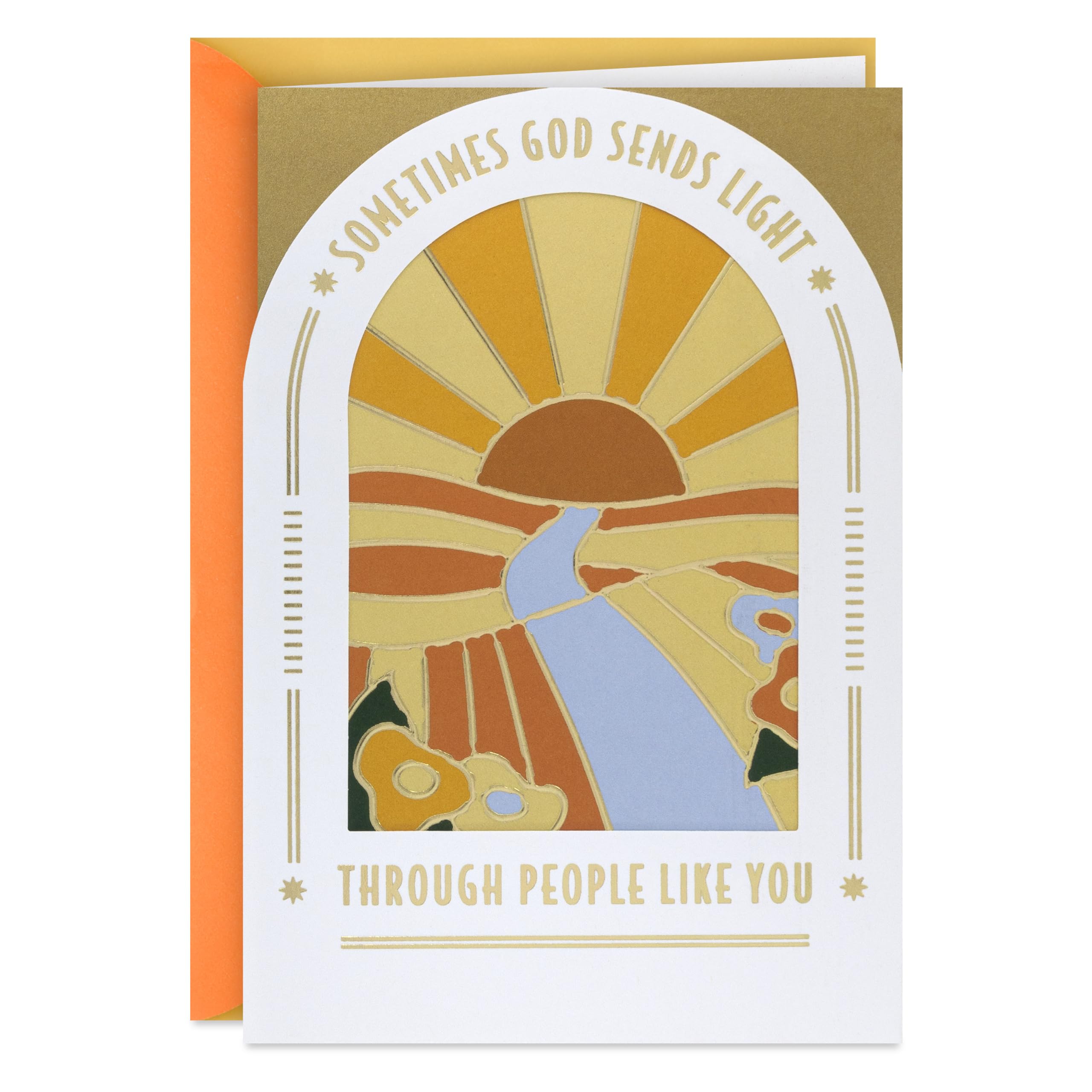 Hallmark Religious Birthday Card (Sometimes God Sends Light)