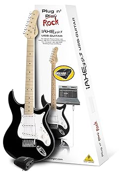 BEHRINGER IAXE 393 ベリンガー　ストラトタイプ Amazon.com: Behringer iAXE393 USB Guitar Package - Black