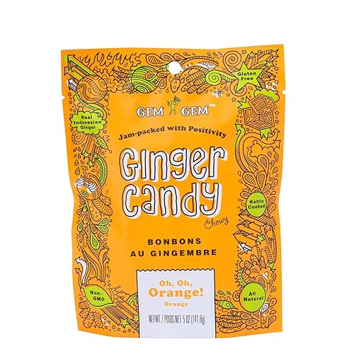 Gem Gem Ginger Candy - Dulces de jengibre para masticar