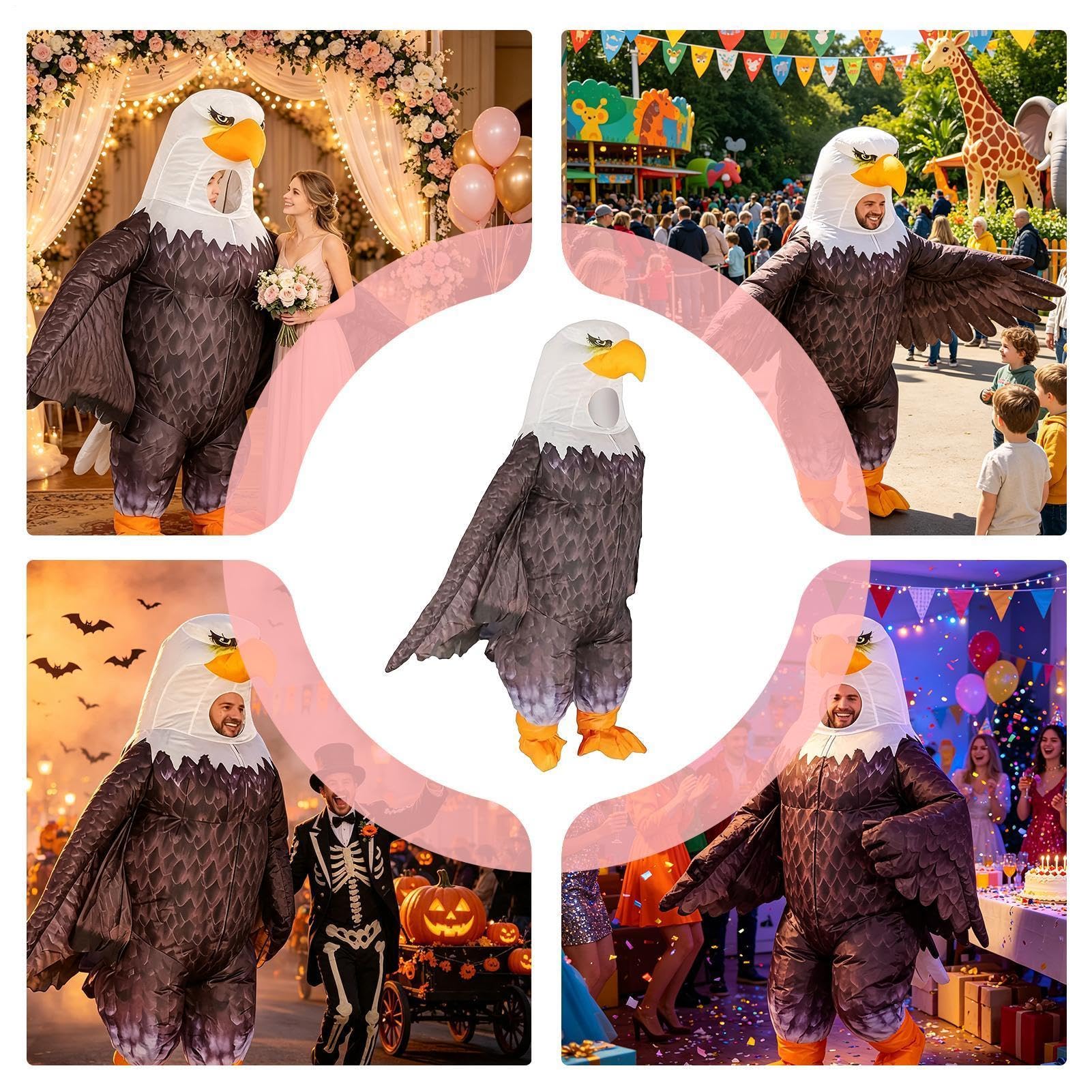 Dmuchane kostiumy dla dorosłych nadmuchiwany kostium orła do cosplay