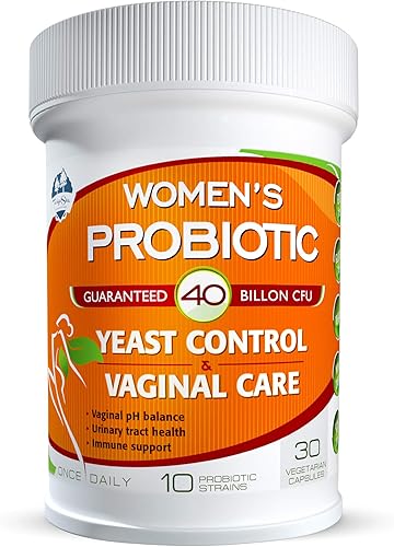Probióticos TAIGASEA para mujeres, 40 mil millones de CFU, 10 cepas para control de levaduras, salud del tracto vaginal y urinario, suplemento