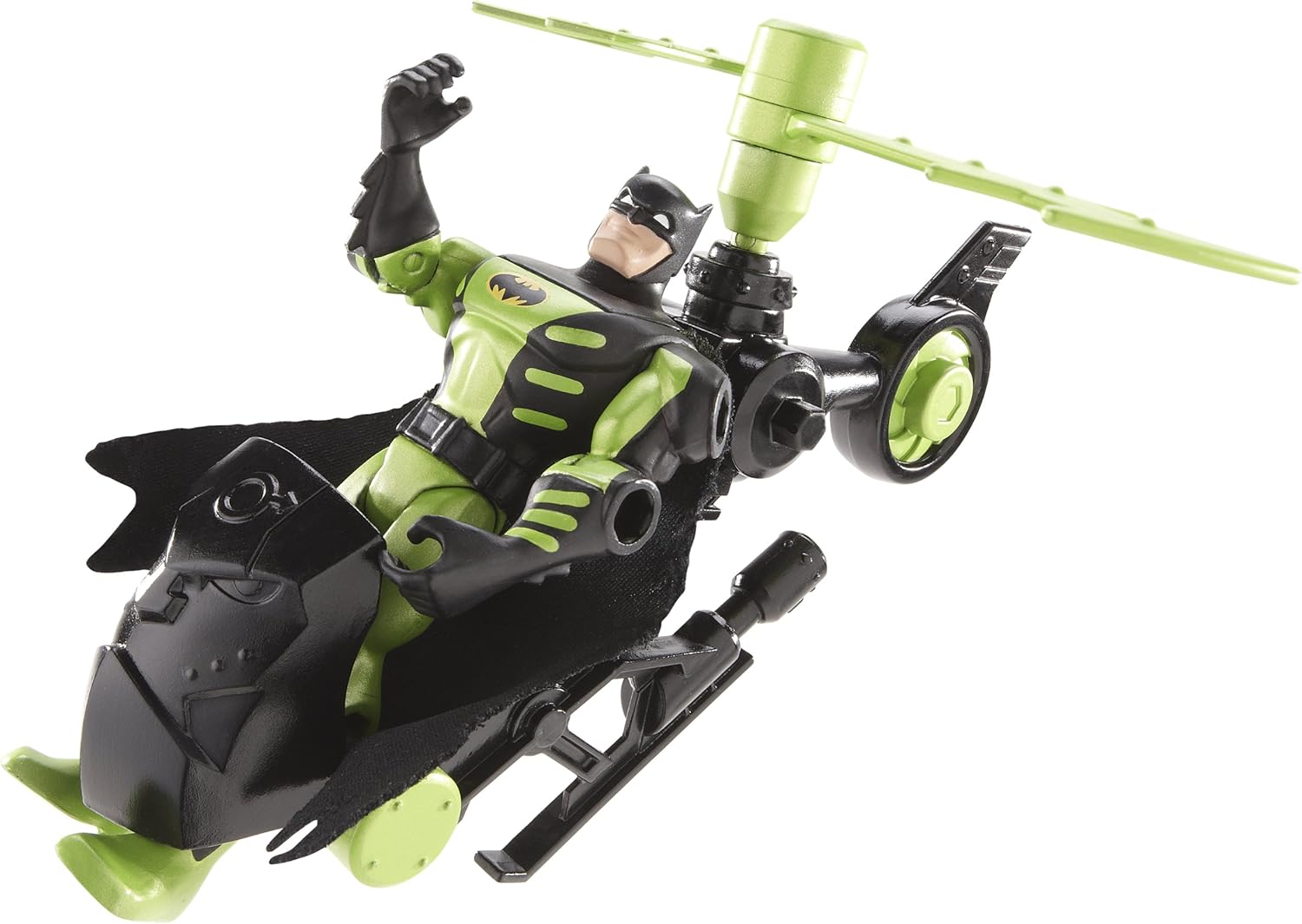 Batman: The Brave and The Bold Jungle Recon Batcopter Vehicle with Batman Figure
