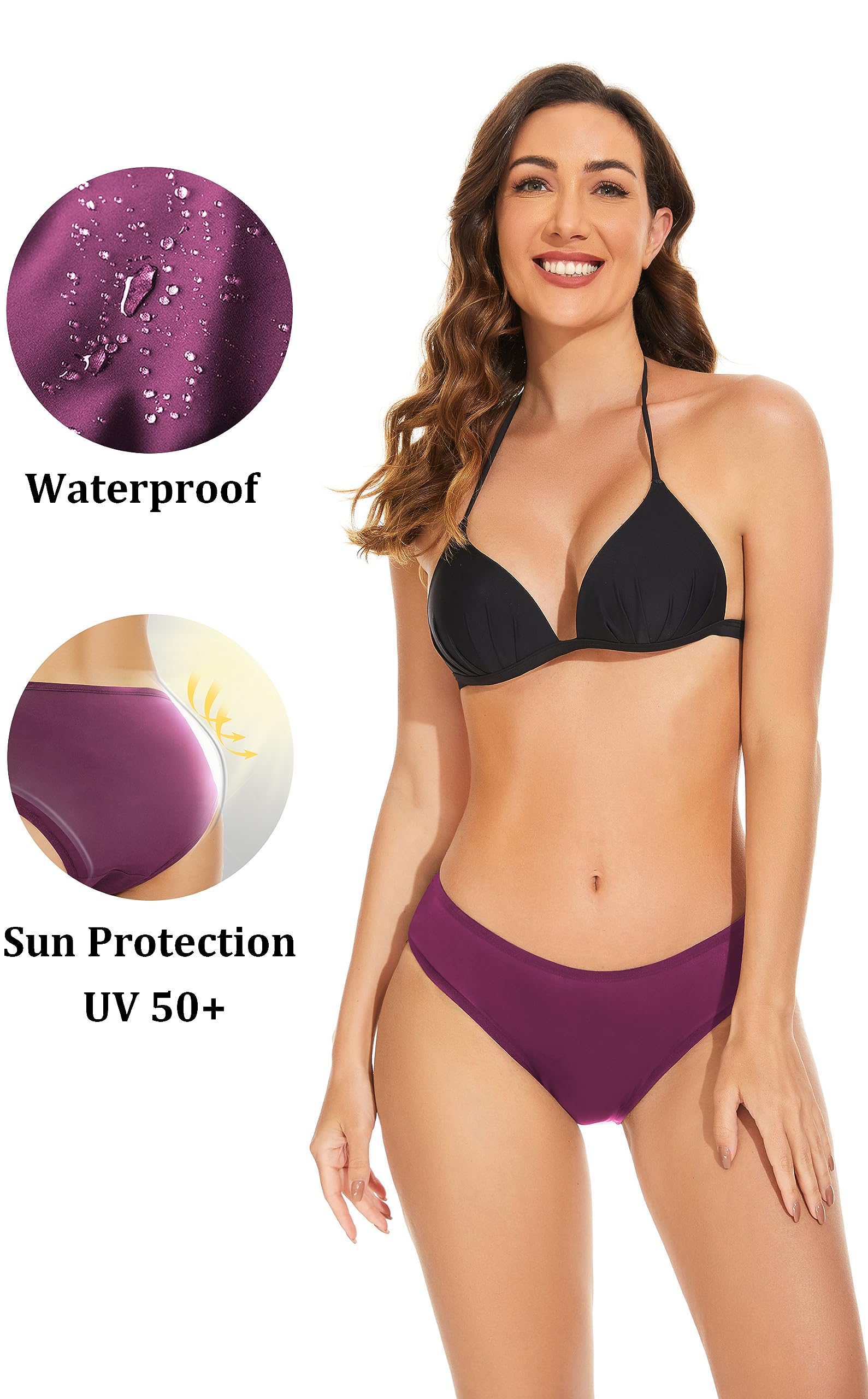 OVRUNS Bikini mestruale per Le mestruazioni Costumi da Bagno a Prova di perdite per Adolescenti, Ragazze, Donne