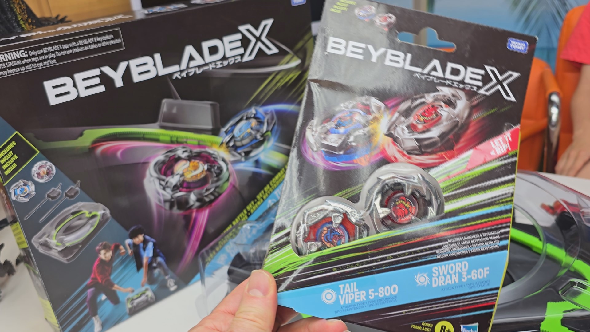 Watch BEYBLADE X Tail Viper 5-80O and Sword Dran Dual Pack Set on