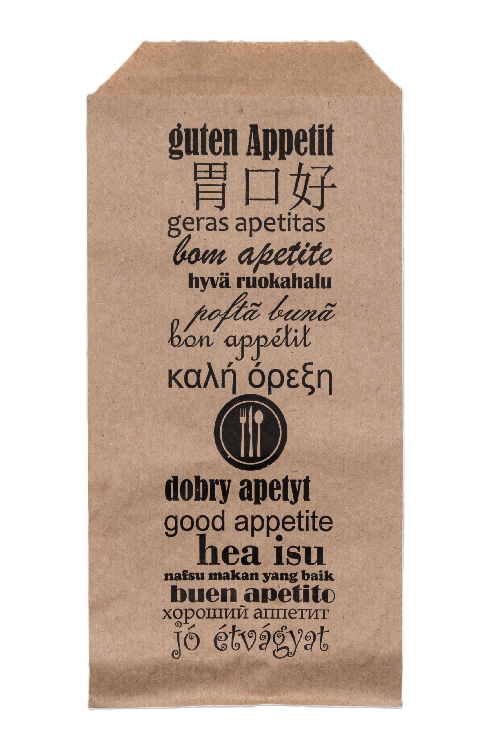 Europack Wrapping Solutions Bolsas para cubiertos de papel kraft natural 11x24cm, 1000 PIEZAS