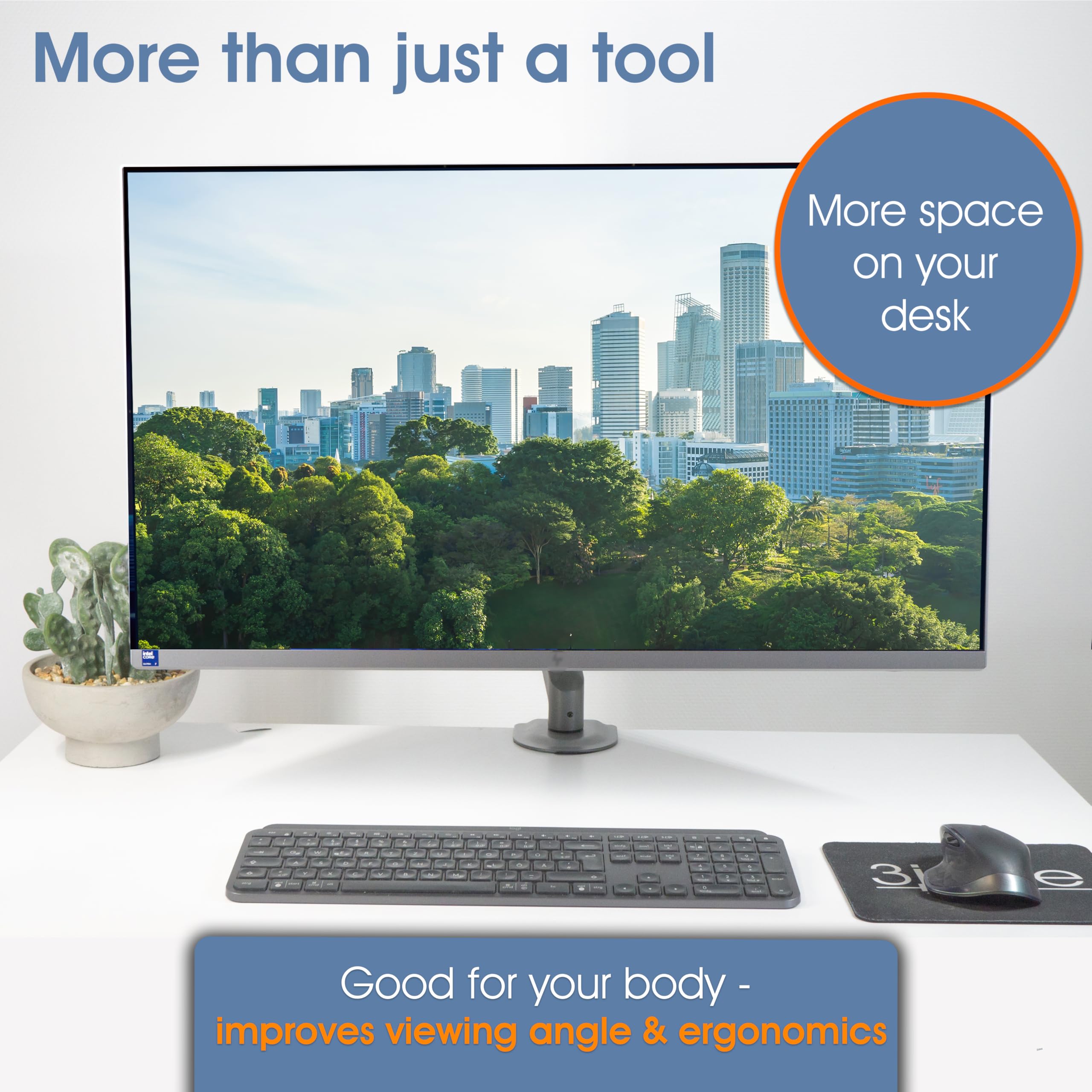 3IDEE VESA zestaw elementów dystansowych – śruby VESA M4-15 mm odległość – kompatybilny z wieloma monitorami (Samsung, HP, MSI, Dell)