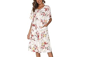Women's House Dress - Stylish Comfort for Everyday Ease