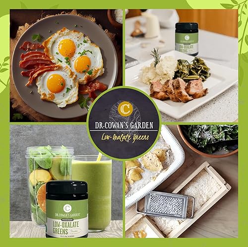 Miniatura 7 de Dr. Cowan's Garden Bolsa de repuesto de polvo vegetal de verduras de bajo oxalato - Beyond Organic Superfood Greens Polvo vegetal para bebidas y