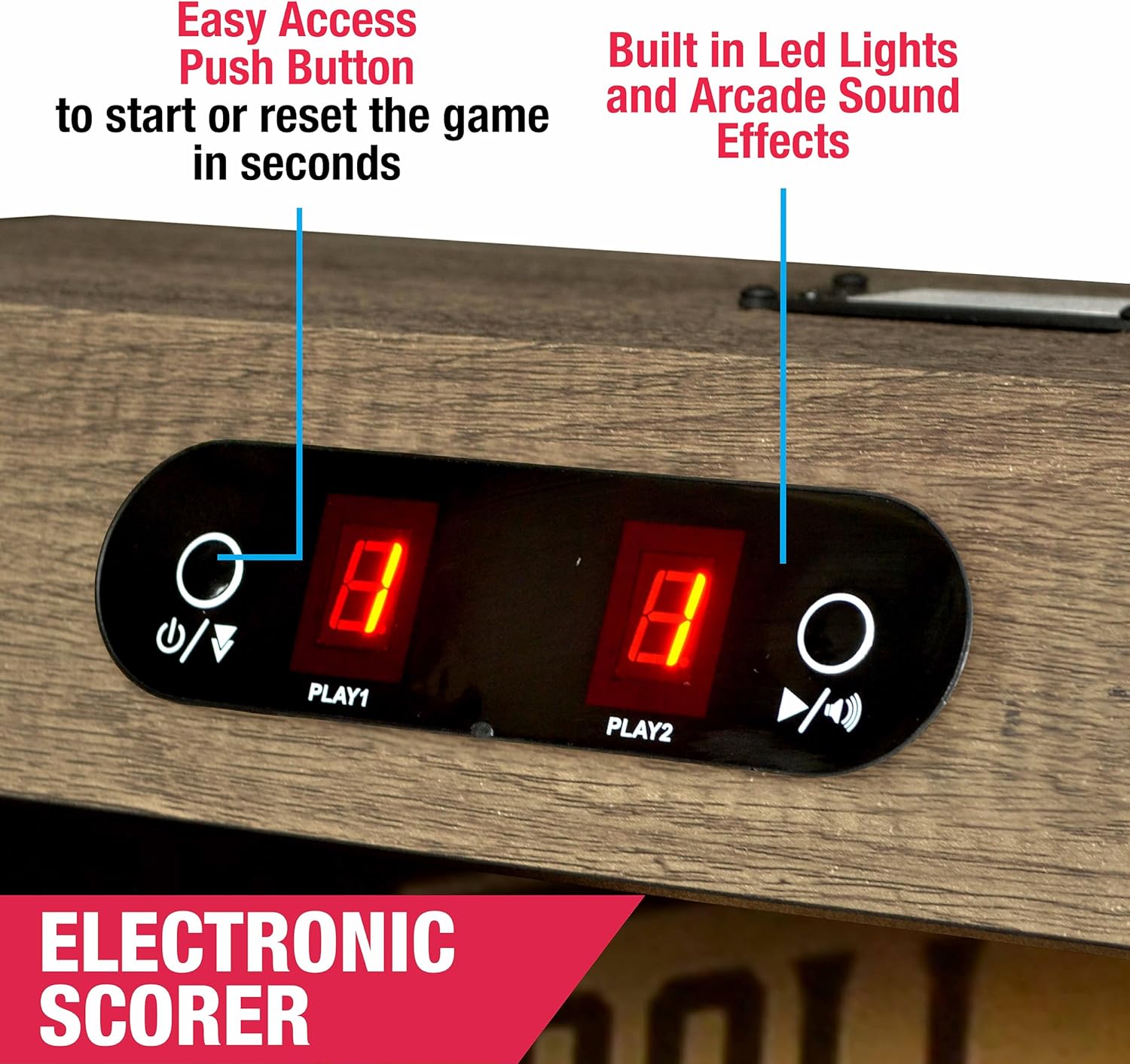 Electronic Scorer with LED lights and sound controls