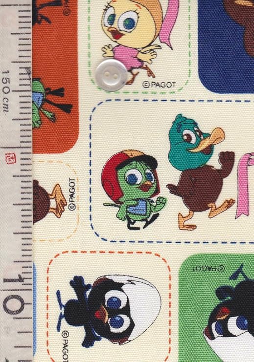 Amazon Co Jp キャラクタープリント カリメロ 2色あります 50cm単位で切り売りいたします アイボリー ホーム キッチン