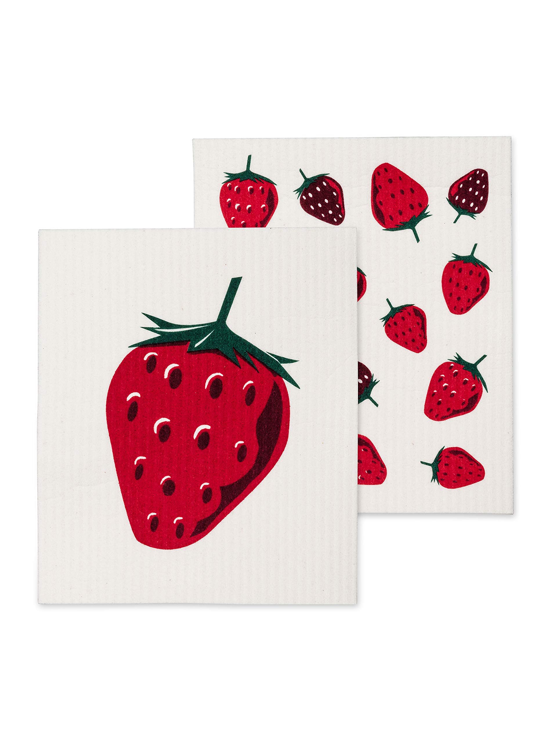 Abbott Collection1284-ASD-BERRY-01 S/2 Strawberry Dish Cloth-6.5x8 L, 1 EA