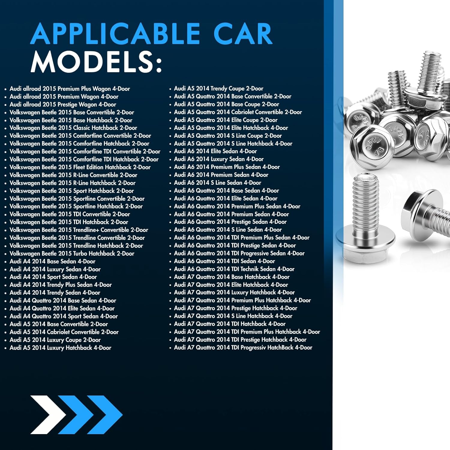 Automotive 20PCS Front Wheel Stud Lug Bolt M14-1.5 Compatible With Audi A5 A4 S4 A6 A7 TT Volkswagen Beetle Replace WHT002437