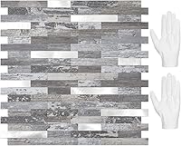 Vista 28 de STICKGOO - Protector contra salpicaduras para despegar y pegar, azulejos de pared de PVC para pegar en el protector contra salpicaduras para cocina