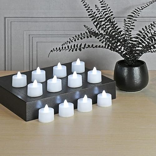 Miniatura 12 de LumaBase Velas de té a pilas, color morado, juego de 12 Púrpura,Rosado,Cambio de Color,Verde,Blanco suave,Rojo -,Negro -,Blanco