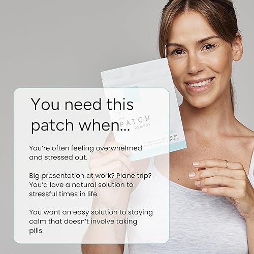 Miniatura 6 de The Patch Remedy Parche Relajante  L-Teanina, Bálsamo de Limón, Valeriana, Ashwagandha, Flor de la Pasión  30 Parches