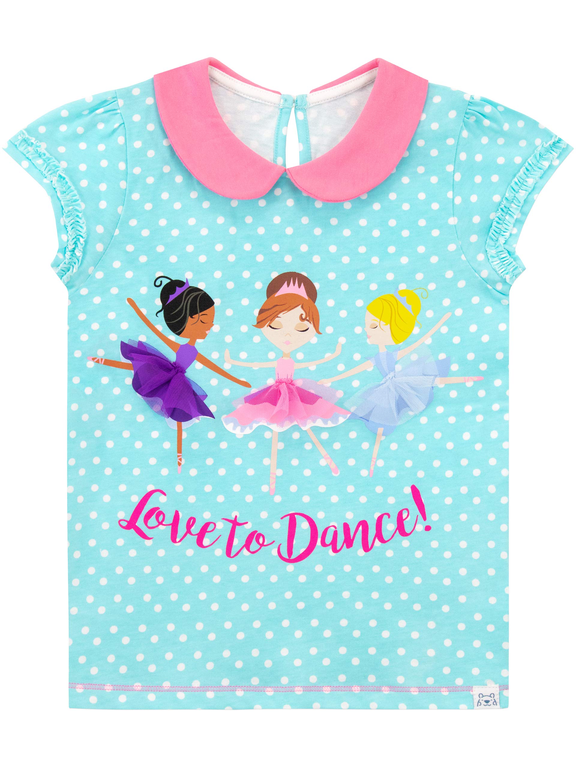 Harry Bear Girls Blue Ballerina Princess T-Shirt Age 18 To 24 Months