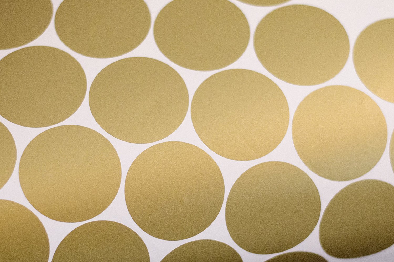 Aazon.co: Easy Peel Stick Gold Wall Decal Dots - 2 Inch (100 Decals) - Safe On Walls & Paint