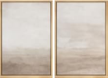 SIGNWIN Framed Canvas Print Wall Art Abstract Wave Pattern Modern Art Minimalist Neutral Decor for Living Room, Bedroom, Office - 24"x36"x2 Natural
