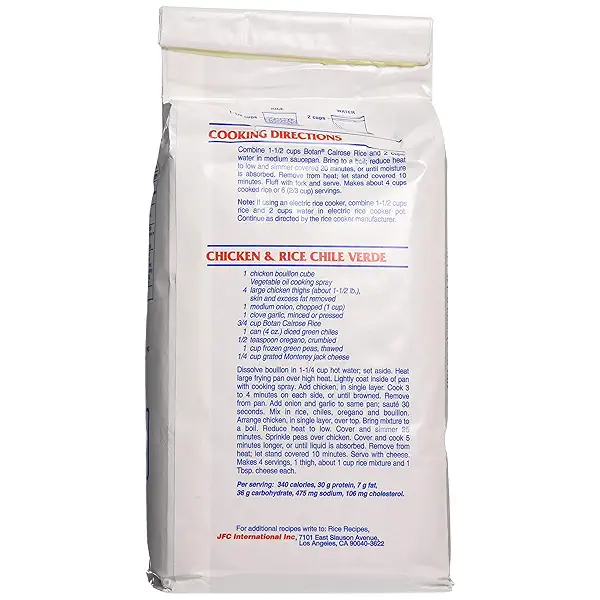 Botan Calrose, Rice Calrose Extra Fancy, 80 Ounce 3