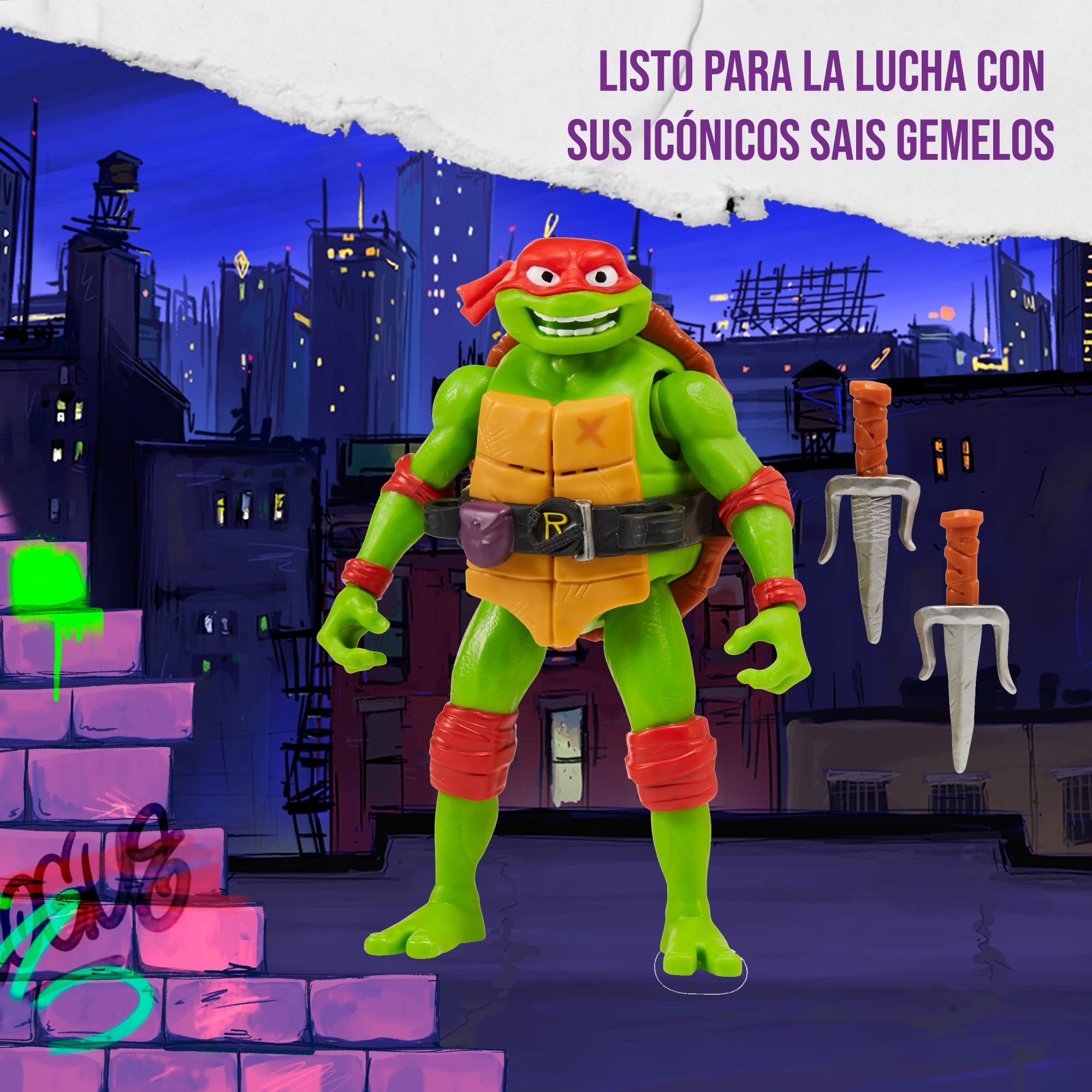 Tortues Ninja, Figurine articulée de 10 cm, Figruine de collection classique, Donatello, Jouet pour enfants dès 4 ans, Giochi Preziosi T00016, Violet Tortues Ninja, Figurine articulée de 10 cm, Figruine de collection classique, Donatello, Jouet pour enfants dès 4 ans, Giochi Preziosi T00016, Violet