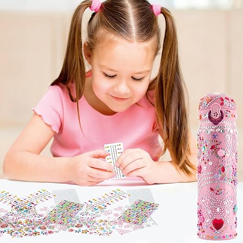 Miniatura 2 de Regalos para niños, decora tu propio kit de botella de agua para niñas, suministros de arte para niñas de 8 a 12 años, ideas de regalo de cumpleaños
