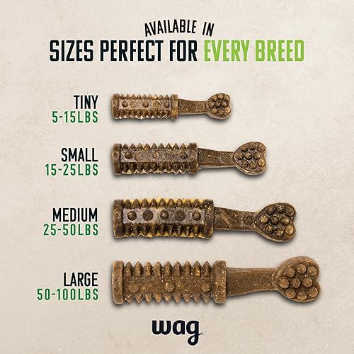 Miniatura 6 de WAG Dental para perros - Premios para perros, ayuda a limpiar los dientes y refrescar el aliento.