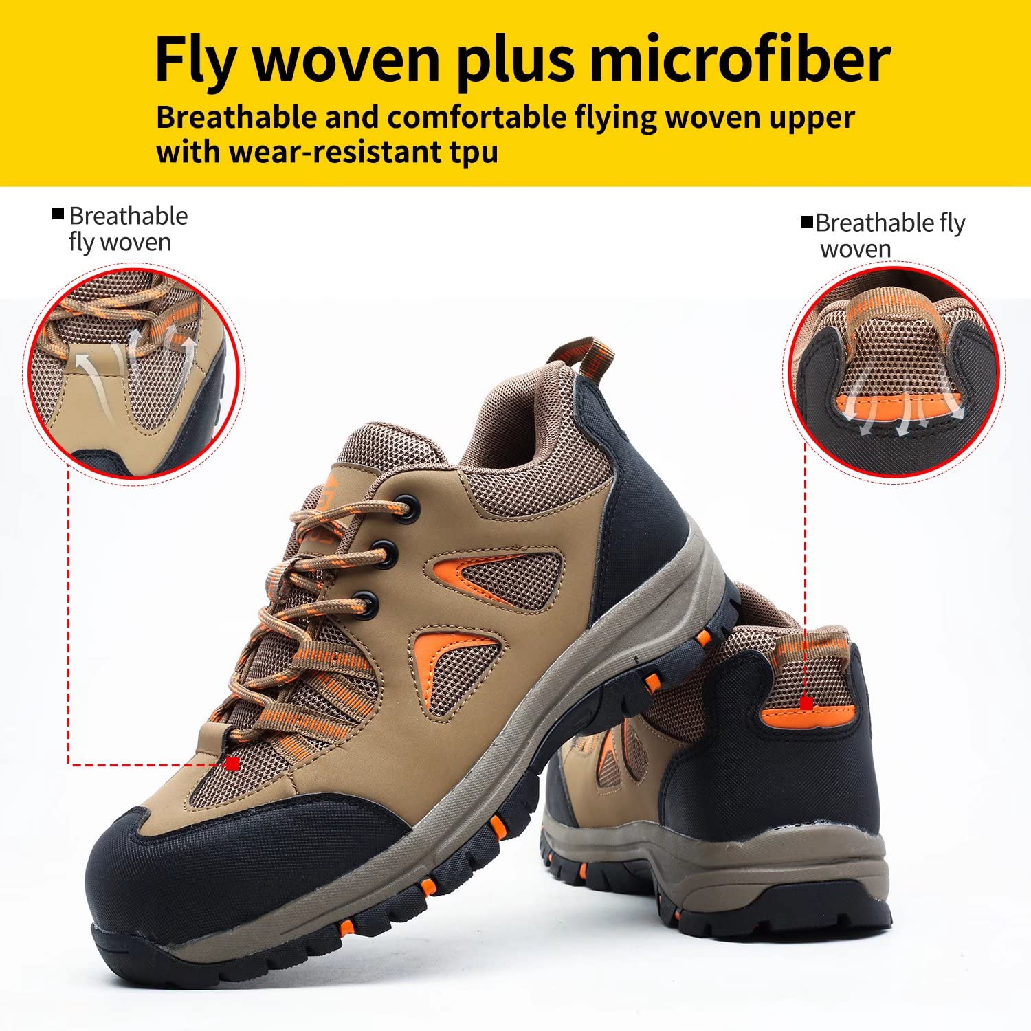 Buty ochronne dla mężczyzn kobiet stalowy nosek trampki lekkie oddychające buty robocze trenażer budowlany buty