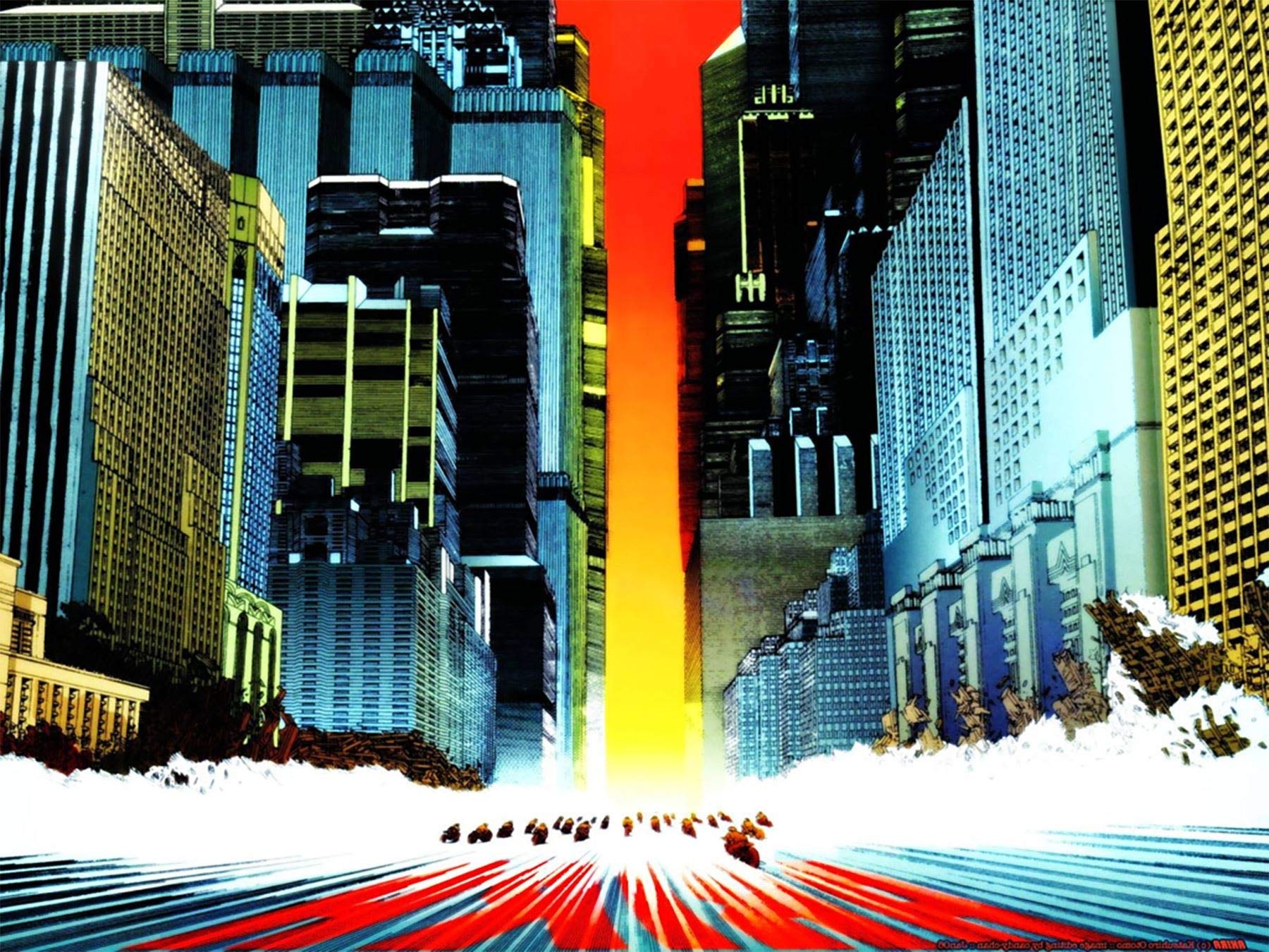 Poster Akira Neo Tokyo Futuristic City Dystopian Manga Anime Japan