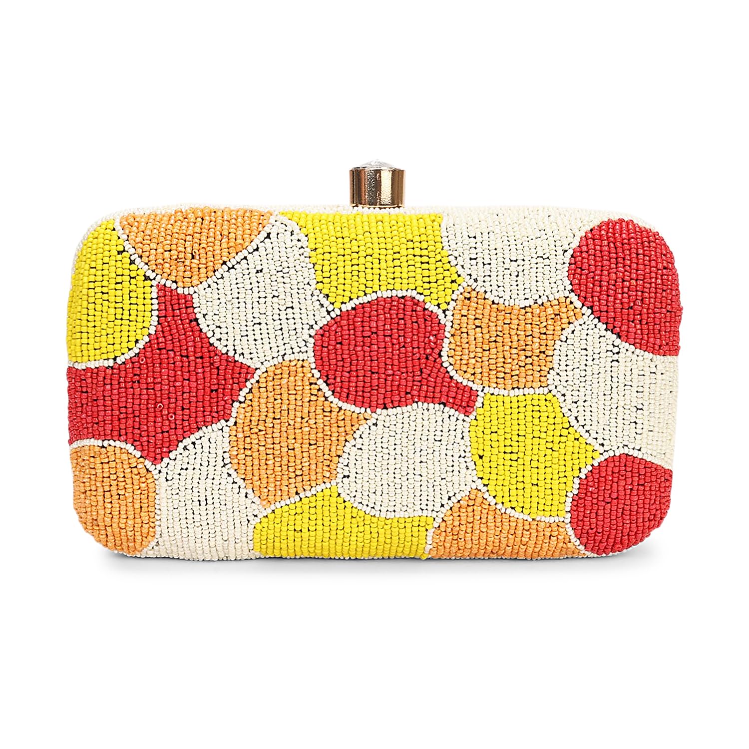 LONGING TO BUY Hand Crafted Designer Box Clutch - Zari Embroidery For Women