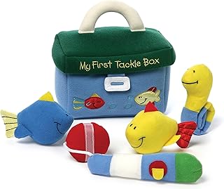 GUND Baby Play Soft Collection, My First Tackle Box 5-Piece Plush Playset with Rattle, Squeaker and Crinkle Plush Toys, Sensory Toy for Babies and Newborns, 8”