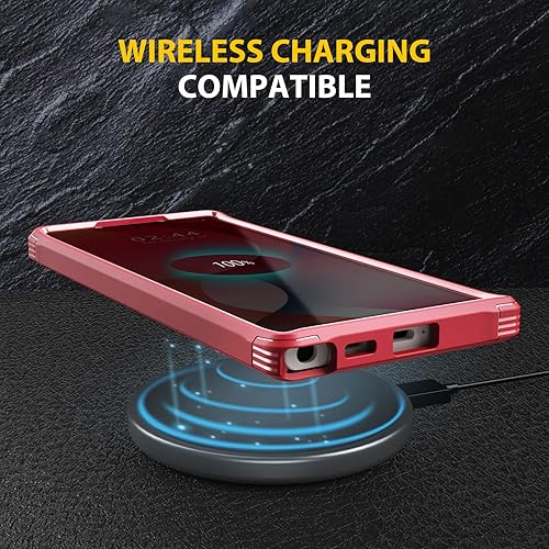 Miniatura 7 de B LABS Funda para Samsung Galaxy S22 Ultra con protector de pantalla de vidrio templado, funda de doble capa de cuerpo completo, protección de grado