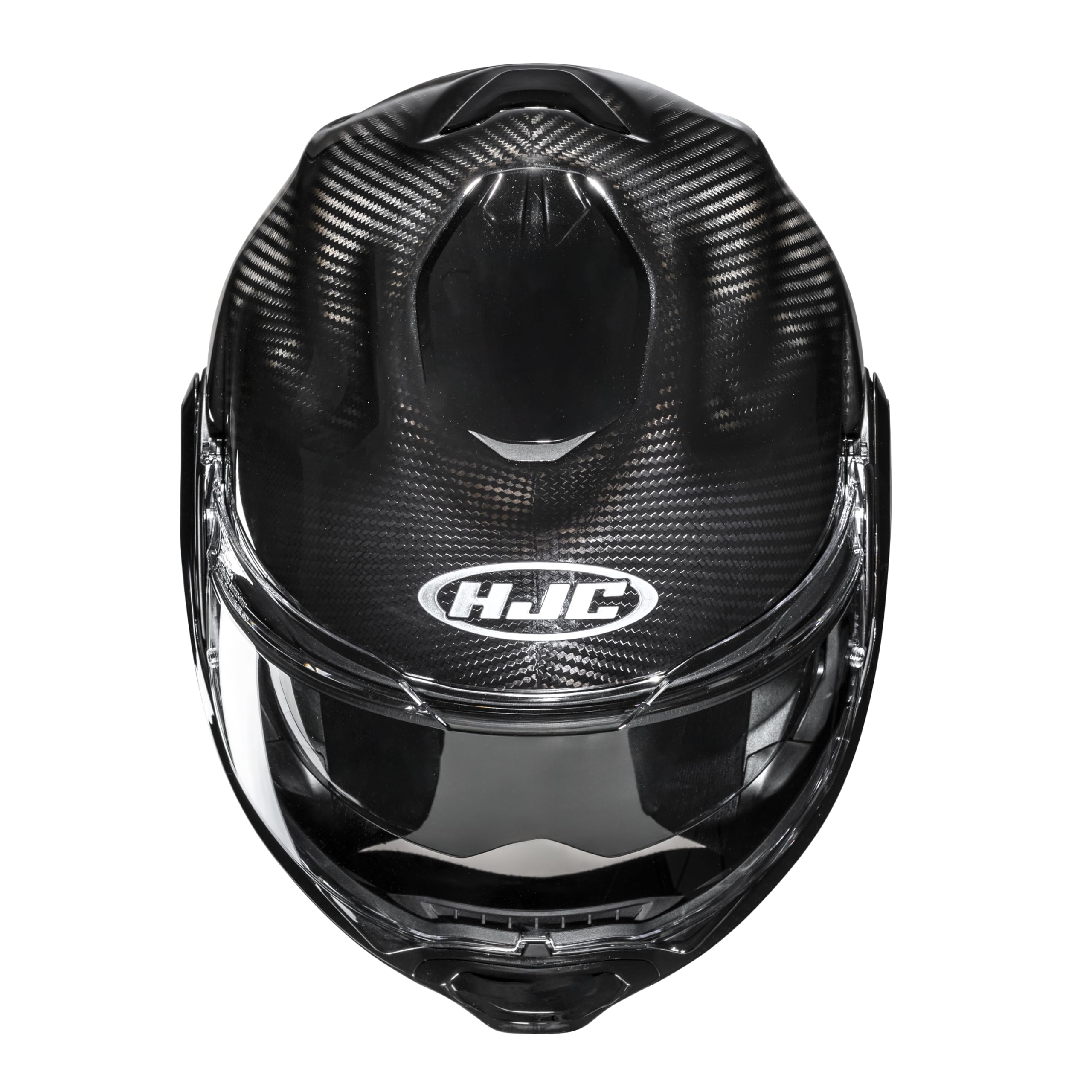 HJC, Casco Moto Modulare F100 CARBON Black, S